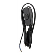 Prodelect cordon alimentation 2.5a 2x0.75mm + interrupteur noir