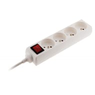 Zenitech bloc 4 prises + inter 1m de cable