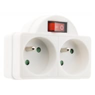 Promelect biplite 16a + t avec interrupteur