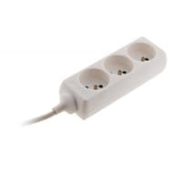 Zenitech bloc 3x16a avec fiche extraplate blanc