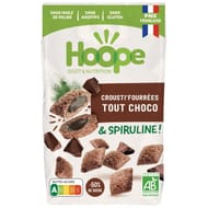Hoope crousti'fourrées tout choco et spiruline bio 250g
