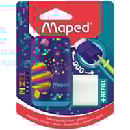 Maped gomme/taille crayon connect pixel party