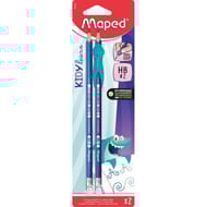 Maped crayon graphite plastique hb gomme x2 + accessoire ergonomique