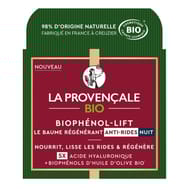 La provencale bio biophénol-lift le baume régénérant anti-rides nuit 50ml