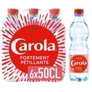 Carola rouge eau pétillante bouteille 6 x 50cl