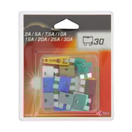 Xltech boîte 30 fusibles enfichables assortis