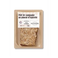 Paté de campagne au ppiment d'espelette 160g