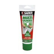 Sader enduit multi-usage : enduit pâte formule enrichie spécial "pièce humide" tube plastique 330g