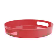 Plateau melaminé d30 uni rouge