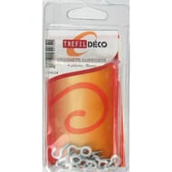 Tréfilaction crochets supports 4 pièces blanc 2.25x10