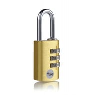 Yale cadenas laiton à combinaison 30mm anse acier 3 chiffres