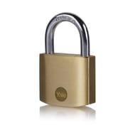 Yale 2 cadenas laiton mat, anse acier, 3 clés, 40mm