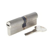 Yale cylindre de serrure débrayable série 1000+, 40x40mm, nickelé, 6 goupilles, 4 clés réversibles