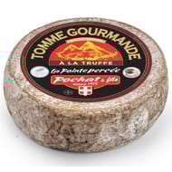 Tomme de montagne à la truffe 27.5% mg la pointe percée au lait pasteurisé
