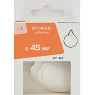 4 attaches adhésive D.45mm