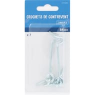 Trefilaction crochet de contrevent 80mm x 2