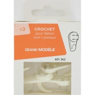 Crochet béton grand modèle x3