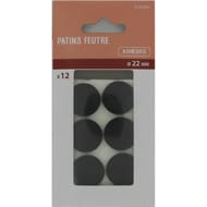 Trefilaction patin feutre 022mm marron x12