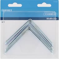 Trefilaction équerre d'assemblage 80x2mmx8