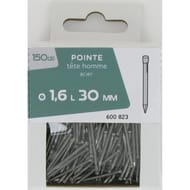 Pointe tête homme acier 1.6x30mm 150 gr