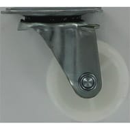 Tréfilaction roulette pivotante 038mm blanc