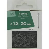 Pointe tête homme acier 1.2x20mm 110 gr