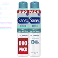 Sanex dermo déodorant antitranspirant spray total protection 2x200ml