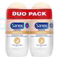 Sanex dermo déodorant antitranspirant bille sensitive 2x50ml