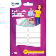 Avery 90 éiquettes vêtements 45x13mm
