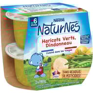 Naturnes haricots verts dindonneau dès 6mois 2x190g