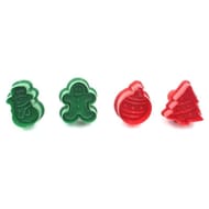 Emporte pièce de Noël avec poussoir - couleur et motif aléatoire