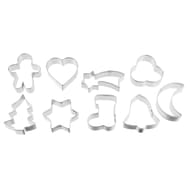Emporte pieces inox 9 formes assorties