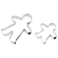 Emporte pieces bonhomme inox 1grand+1petit