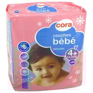 Cora baby couches bébé taille 4+ (9 à 20kg) x24