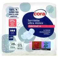 Cora Serviette Ultra Normal+ Sensitive x14