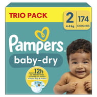 Pampers baby dry couches maxi géant taille 2 x174