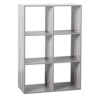 Etagere 6 cases mix gris
