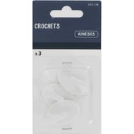 Crochets ovales pm blanc x3