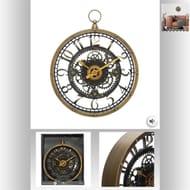 Horloge meca plastique liliana d27cm