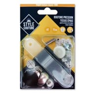 Boutons pression tissus épais style couture
