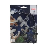 Set de 4 emporte pièces noël inox