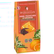 Les chevaliers d'argouges orange confite enrobée chocolat bio étui 150g