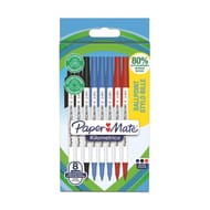 Paper mate stylo bille pointe moyenne kilometrico assortis x10