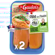 Le Gaulois filet de poulet jaune x2