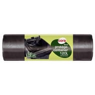 Cora sacs poubelle x10 container 120l