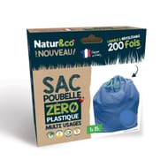 Natur&co sac poubelle zéro plastique multi usages 15lx1