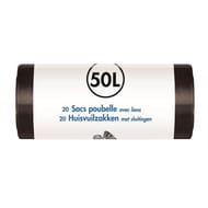 Sacs poubelle x20 lien classique 50l