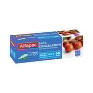 Alfapac sacs congélation à lien x50 moyen modèle végétale origine