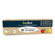 Sac & co anti-gaspi à zip x10
