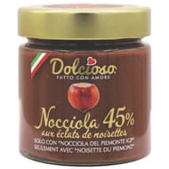 Dolcioso nocciola 45% pâte à tartiner aux éclats de noisettes igp 200g